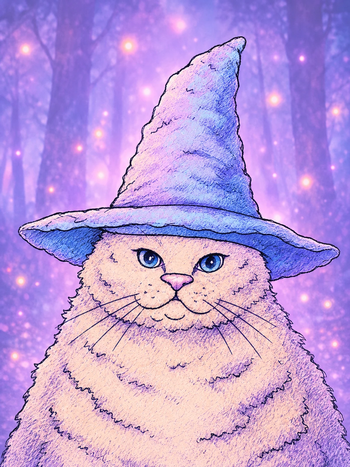 Portrait of Magic Cat in his hat